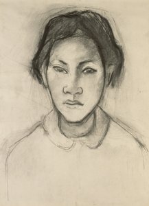 Głowa Tahitanki autorstwa Paul Gauguin