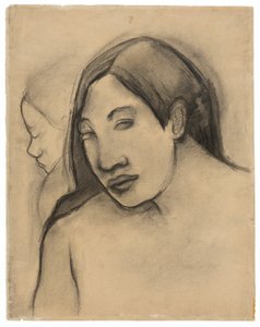Szefowie Tahitańskich Kobiet, Widoki Przednie i Profilowe autorstwa Paul Gauguin