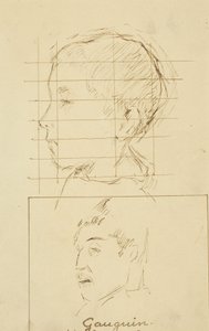 Głowy chłopca i mężczyzny (Autoportret?) [verso] autorstwa Paul Gauguin
