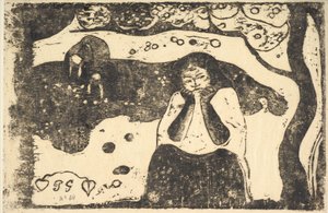 Niedola ludzka, 1898-99. autorstwa Paul Gauguin