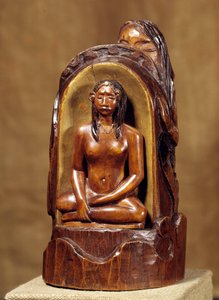 Idol a la pearl Rzeźba w drewnie, złoto i perła autorstwa Paula Gauguina (1848-1903). 1892-1893 niedz. 0,23x0,12x0,11 m Paryż, musee d