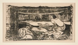 Wnętrze pudełka autorstwa Paul Gauguin