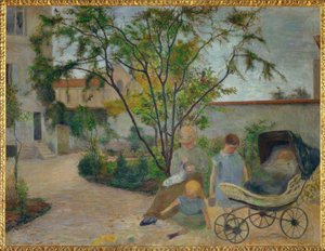 Jardin à Vaugirard, czyli rodzina malarza w ogrodzie autorstwa Paul Gauguin