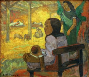 Małe dziecko (Tahitańskie Święta Bożego Narodzenia) autorstwa Paul Gauguin