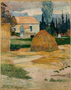 Krajobraz w pobliżu Arles autorstwa Paul Gauguin