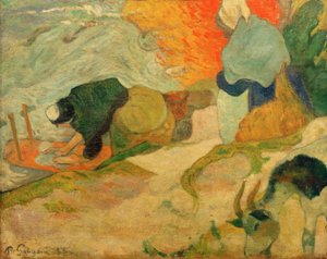 Pralki w Arles autorstwa Paul Gauguin