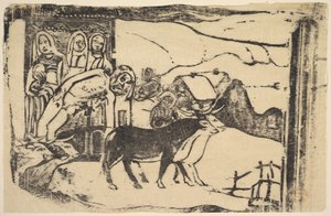 Kalwaria bretońska, 1898-99. autorstwa Paul Gauguin
