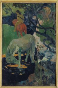 Biały koń autorstwa Paul Gauguin