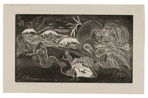 L’univers est créé (Wszechświat powstaje), z Noa Noa Suite autorstwa Paul Gauguin