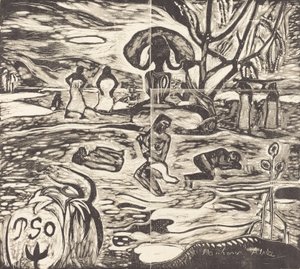 Mahana Atua Pokarm bogów, 18941895. autorstwa Paul Gauguin