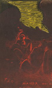 Mahna no Varua Ino Demon mówi [verso], 18941895. autorstwa Paul Gauguin