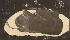 Manao Tupapau Nawiedzana przez ducha, 1893-1894. autorstwa Paul Gauguin