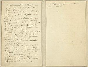 Strony rękopisu [verso] autorstwa Paul Gauguin
