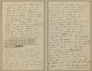 Strony rękopisu [verso] autorstwa Paul Gauguin