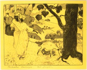Pastorale z Martyniki, z Suity Volpini: Rysunki litograficzne, 1889., 1889. autorstwa Paul Gauguin