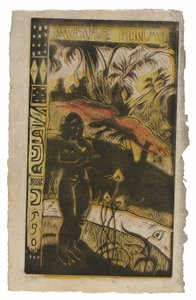 Nawa nawy fenua (Wspaniała Kraina), z Noa Noa Suite autorstwa Paul Gauguin