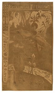 Nawa nawy fenua (Wspaniała Kraina), z Noa Noa Suite autorstwa Paul Gauguin