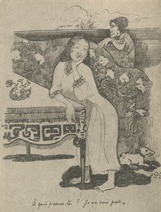 O czym myślisz, że nie wiem, 1936 autorstwa Paul Gauguin