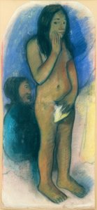 Mowa złego ducha autorstwa Paul Gauguin