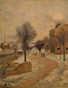 Paryskie przedmieście w śniegu autorstwa Paul Gauguin