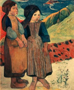 Mali Bretończycy nad morzem autorstwa Paul Gauguin