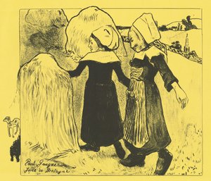 Przyjemności Bretanii Joies de Bretagne, 1889 autorstwa Paul Gauguin
