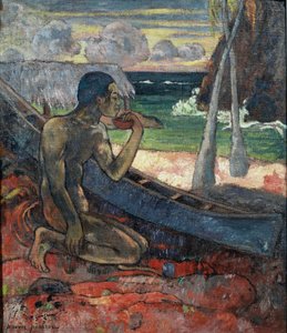 Biedny grzesznik (olej na płótnie) autorstwa Paul Gauguin
