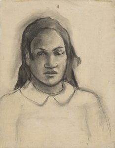 Portret Tehamany, 1891-93 autorstwa Paul Gauguin