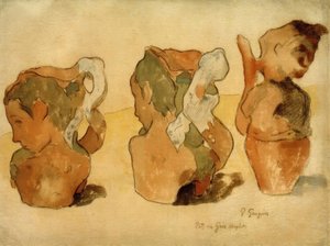 Doniczki z piaskowca autorstwa Paul Gauguin