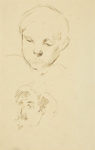 Profil chłopca i autoportret [rekto] autorstwa Paul Gauguin