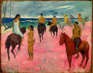 Jeźdźcy na plaży, 1902 autorstwa Paul Gauguin