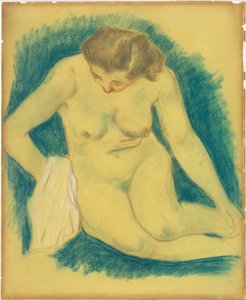 Siedzący akt widziany z góry autorstwa Paul Gauguin