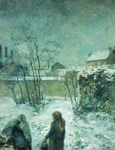 Śnieg, Carcel Road, 1883 autorstwa Paul Gauguin