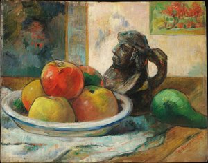 Martwa natura z jabłkami, gruszkami i dzbankiem autorstwa Paul Gauguin