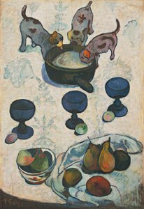Martwa natura z trzema szczeniakami autorstwa Paul Gauguin