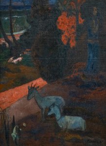 TARARI MARURU (krajobraz z dwoma kozami) autorstwa Paul Gauguin