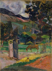 Tahitański krajobraz autorstwa Paul Gauguin