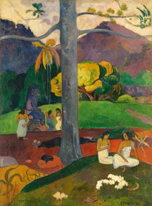 Tahitian:  Mata Mua w dawnych czasach autorstwa Paul Gauguin