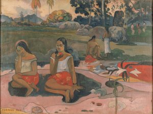 Tahitański:  Nave nave moe Sacred Spring: Słodkich snów autorstwa Paul Gauguin