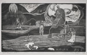 Tahitańska seria: Kult autorstwa Paul Gauguin