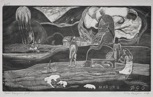 Seria tahitańska: Kult. autorstwa Paul Gauguin