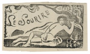 Tahitian Woman, nakrycie głowy dla Le sourire autorstwa Paul Gauguin