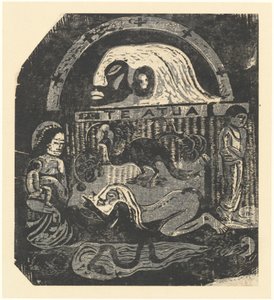 Mały talerz Te Atua (Bogowie) autorstwa Paul Gauguin
