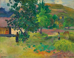 Te Fare (Dom) autorstwa Paul Gauguin