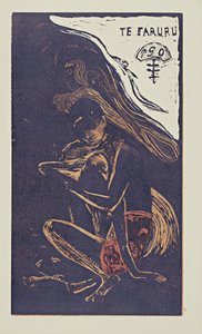 Faruru tutaj kochamy się z serii Noa Noa, 1893-1894 autorstwa Paul Gauguin