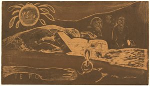 Te Po (Die lange Nacht) autorstwa Paul Gauguin