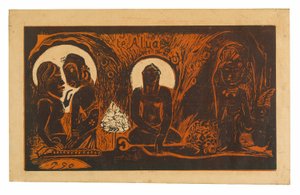 Te atua (Bóg), z Noa Noa Suite autorstwa Paul Gauguin