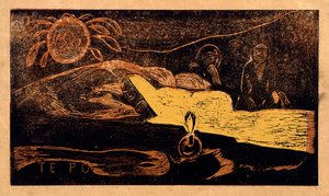 Ty po. Wielka noc z serialu Noa Noa, 1893-1894 autorstwa Paul Gauguin
