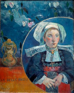 Piękna Angele (olej na płótnie) autorstwa Paul Gauguin