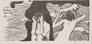 Czarne skały autorstwa Paul Gauguin